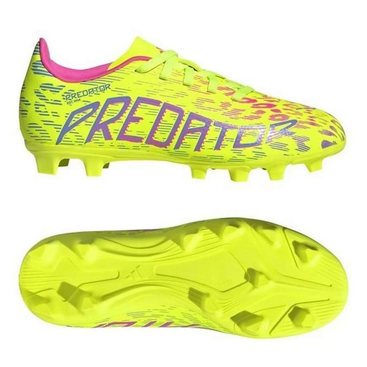 Футбольные детские бутсы Adidas Predator Club Jr FG/MG ID3811, Неоновый, Размер (EU) - 38 2/3 - #1