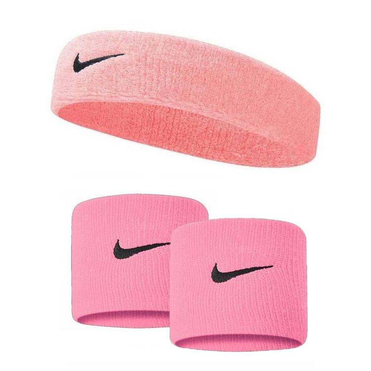 Комплект Nike повязка+напульсники нежно-розовый N0001544-N0001565-677, Розовый, Размер (EU) - 1SIZE - #1