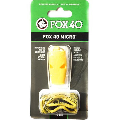 Свисток FOX 40 Original Whistle Micro Safety 9513-0208 Жовтий universal (72236) - #2