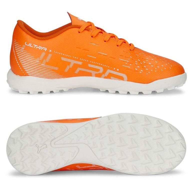 Сороконожки Puma ULTRA Play TT Jr 107236-01 детские, Оранжевый, Размер (EU) - 38.5 - #0