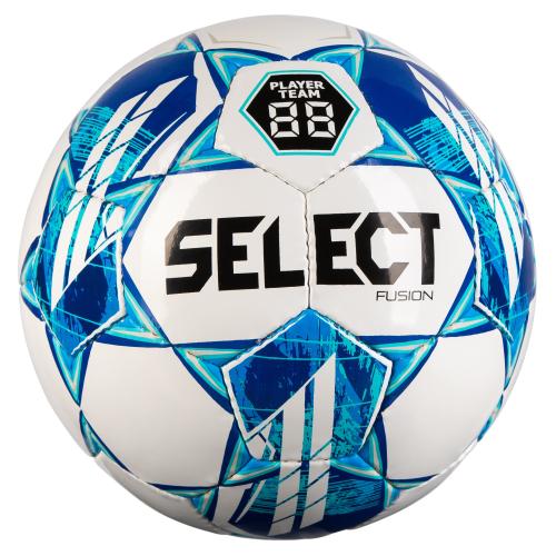 М'яч футбольний тренувальний SELECT Fusion v23 (962) Біло-синій Розмір 4 385416 - #1