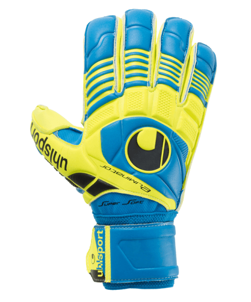 Воротарські рукавиці ELIMINATOR SUPERSOFT (cyan/fluor yellow/black) - #0