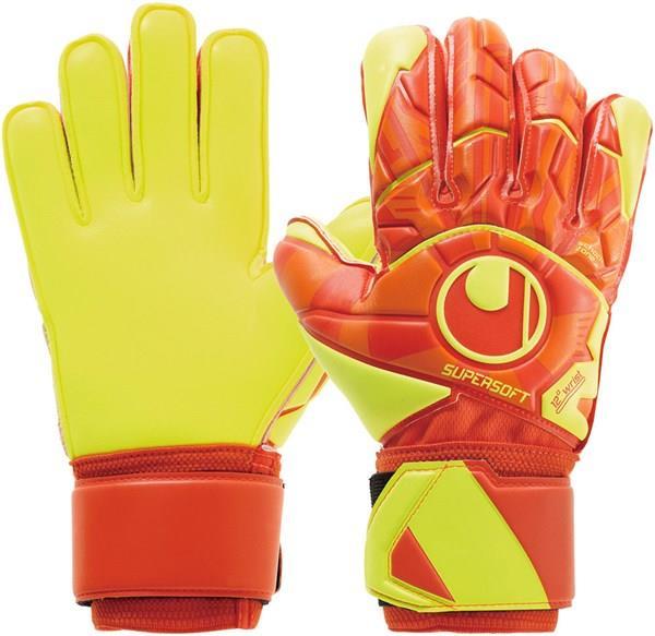 Воротарські рукавиці Uhlsport DYNAMIC IMPULSE SUPERSOFT (dynamic orange/fluo yellow) - #0