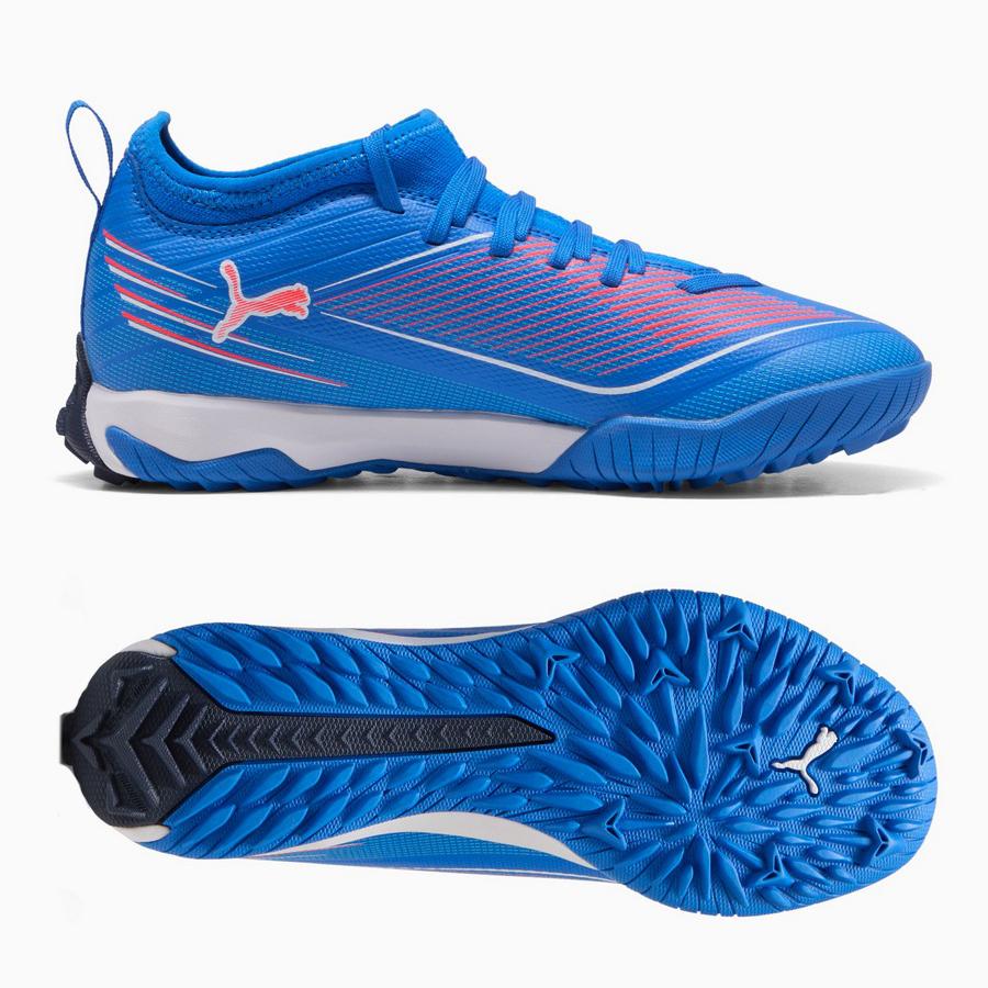 Футбольные детские сороконожки PUMA ULTRA 6 MATCH TT Mid 108523-01, Синий, Размер (EU) - 34.5 - #0