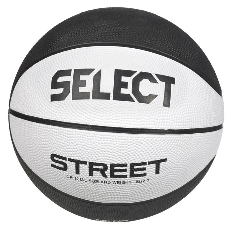 М’яч баскетбольний SELECT Street Basket v23 (126) біло/чорн, 7 - #1