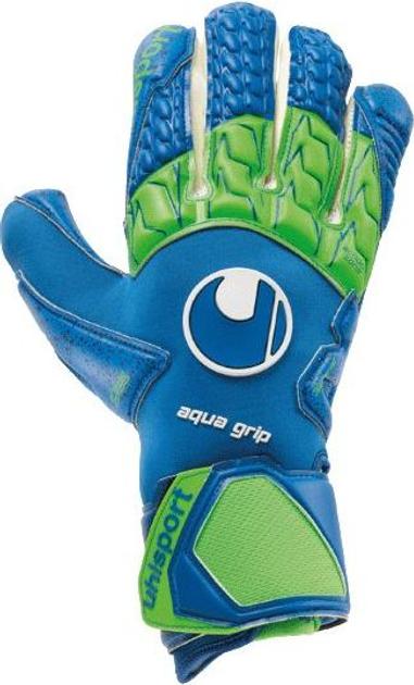 Воротарські рукавиці Uhlsport UHLSPORT AQUAGRIP HN (pacific blue/fluo green/white) - #0