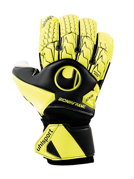 Воротарські рукавиці Uhlsport UHLSPORT ABSOLUTGRIP BIONIK (black/fluo yellow) - #0