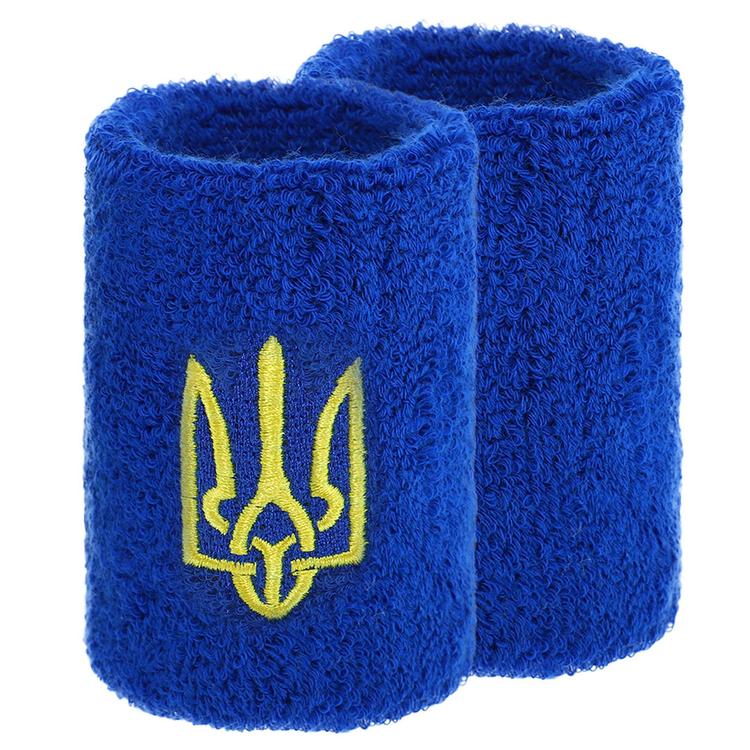 Напульсник спортивный махровый Герб Украины синий BC-9280-BL, Синий, Размер (EU) - 1SIZE - #1