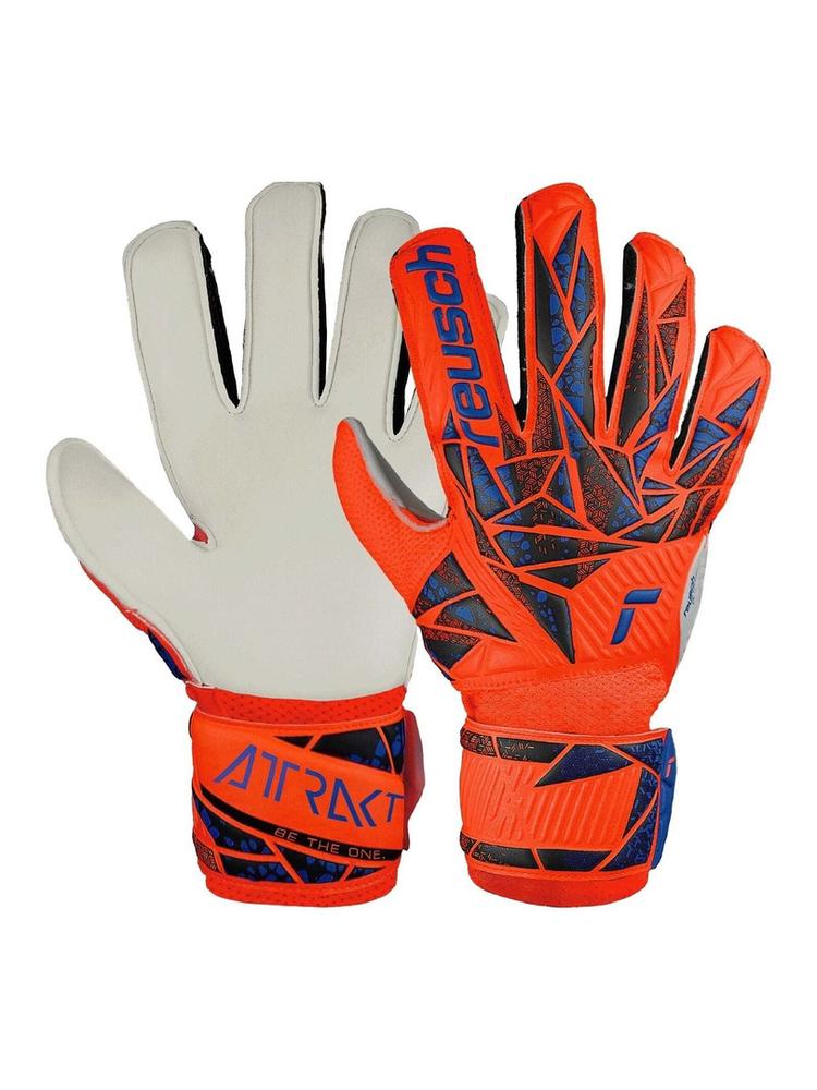 Детские вратарские перчатки Reusch Attrakt Solid Junior 5472515-2210, Оранжевый, Размер (EU) - 4 - #1