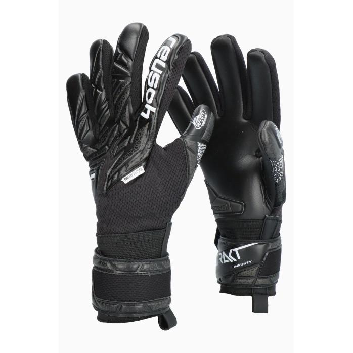 Перчатки вратарские Reusch Attrakt Infinity NC Junior 5572725-7700, Чёрный, Размер (EU) - 8 - #1