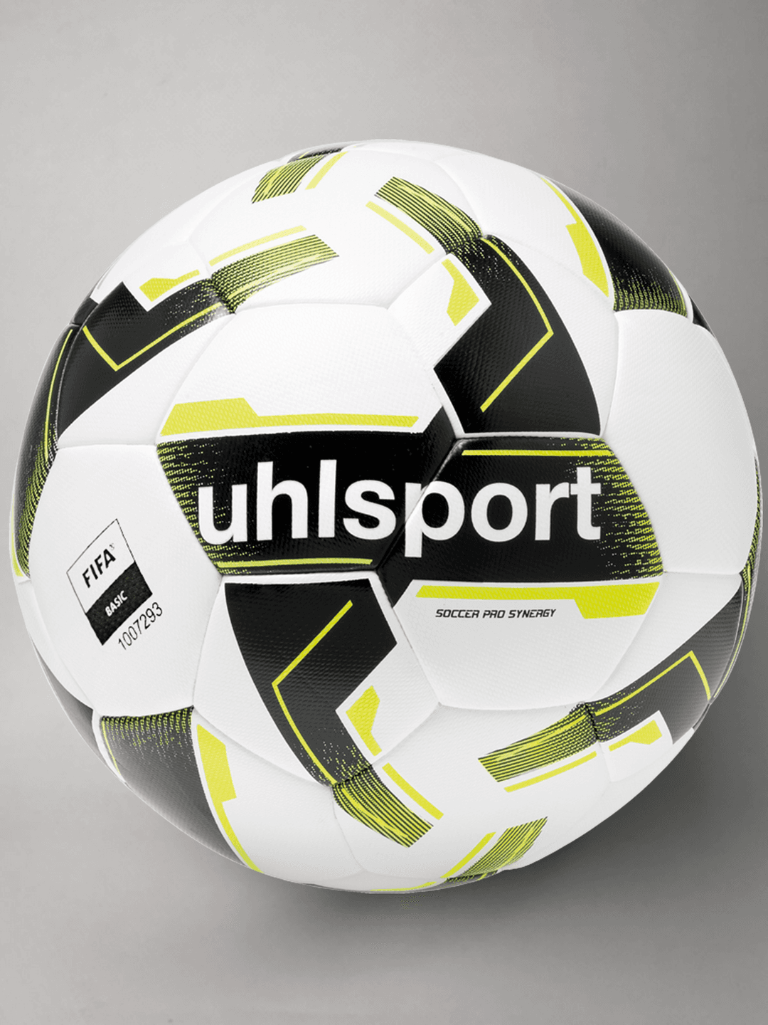 М'яч футбольний напівпрофесійний SOCCER PRO SYNERGY	(white/black/fluo yellow) - #0