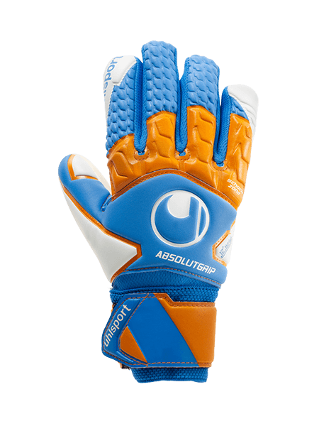 Воротарські рукавиці Uhlsport UHLSPORT ABSOLUTGRIP HN PRO JUNIOR (cyan/fluo orange/white) - #0