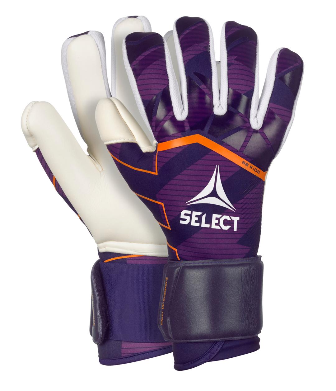 Рукавиці воротарські SELECT GOALKEEPER GLOVES 88 KIDS v24, (990) фіолет/білий, 7 - #0