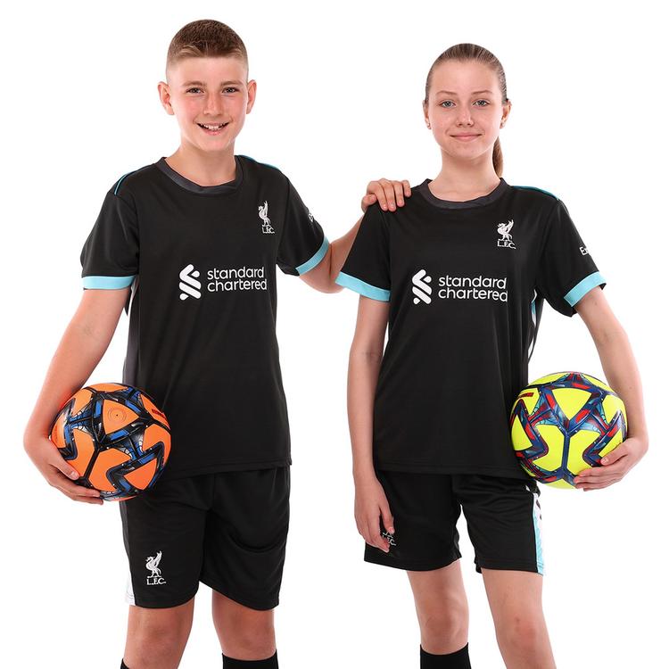 Форма футбольная детская с символикой футбольного клуба LIVERPOOL гостевая 2025 CO-4713, Чёрный, Размер (EU) - 122cm - #1