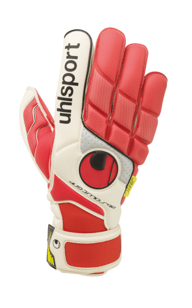 Воротарські рукавиці Uhlsport FANGMASCHINE ABSOLUTGRIP SURROUND (red/white/silver) - #0