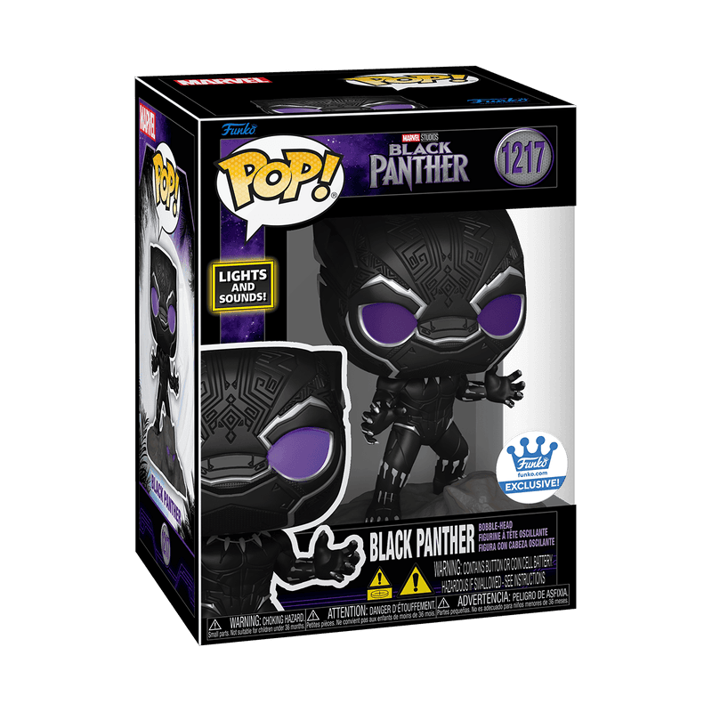 Фігурка Funko POP! LIGHTS AND SOUNDS BLACK PANTHER / ФАНКО ПОП ЧОРНА ПАНТЕРА - #2