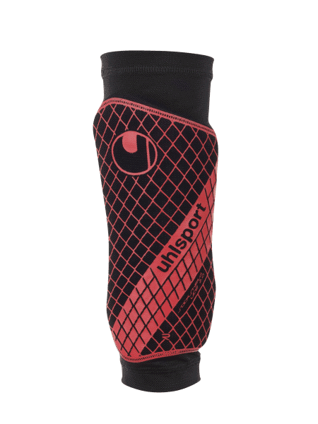 Щитки без гомілкостопа SOCKSHIELD LITE 2.0 (black/fluo red) - #0