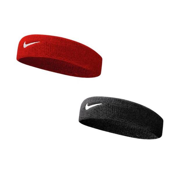Комплект повязок Nike 2 (черная+красный) NNN07-010-601, Красный, Размер (EU) - 1SIZE - #0