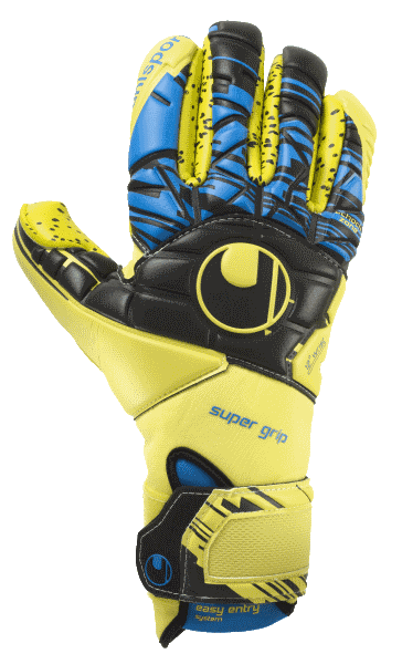 Воротарські рукавиці SPEED UP NOW SUPERGRIP FINGER SURROUND	LITE (fluo yellow/black/hydro blue) - #0