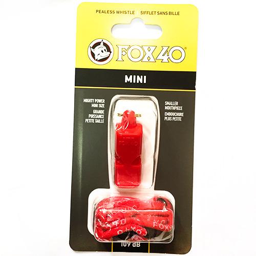 Свисток FOX 40 Original Whistle Mini Safety 9803-0108 Червоний universal (72210) - #2