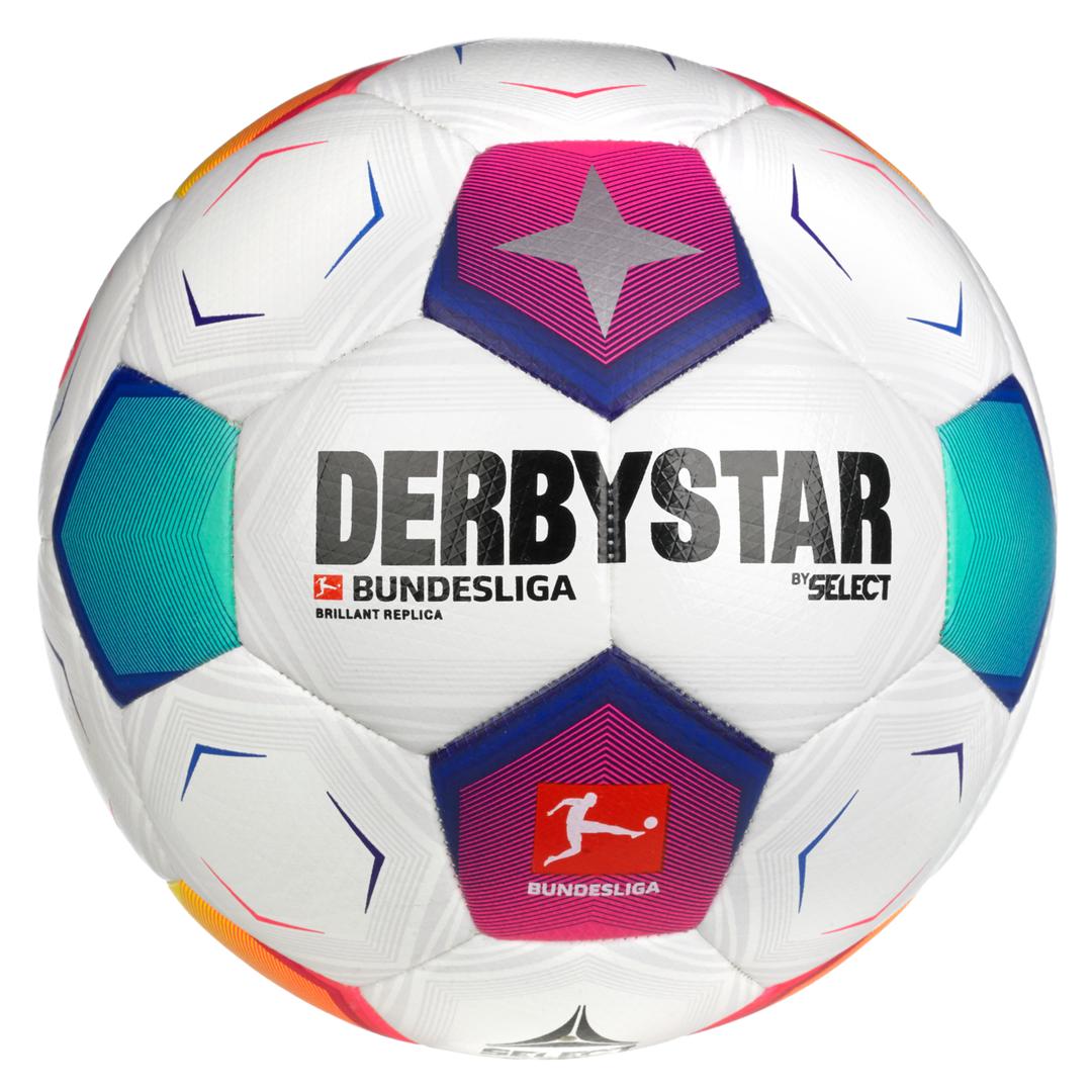 М’яч футбольний SELECT DERBYSTAR Bundesliga Brillant Replica v23 (672) біло/син/фіолет, 4 - #0