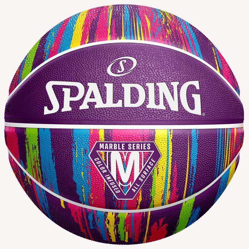 М'яч баскетбольний Spalding Marble Ball фіолетовий - #0