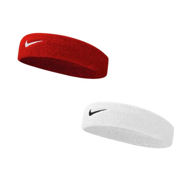 Комплект повязок Nike 2 (белая+красный) NNN07-101-601, Красный, Размер (EU) - 1SIZE - #1