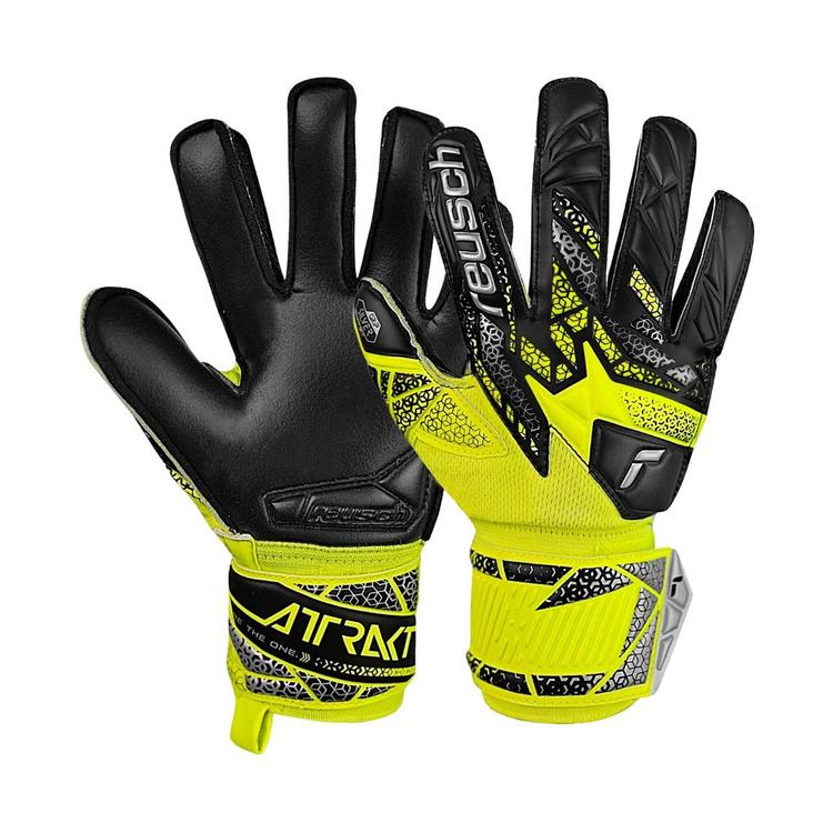 Детские вратарские перчатки Reusch Attrakt Silver Junior 5572215-2025, Жёлтый, Размер (EU) - 8 - #1