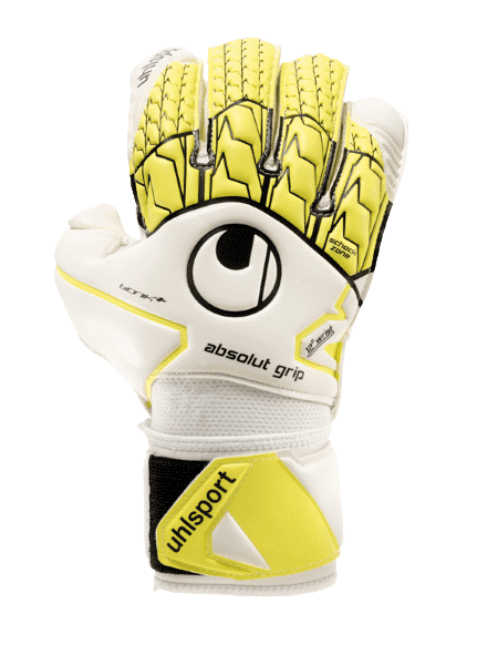 Воротарські рукавиці Uhlsport UHLSPORT ABSOLUTGRIP BIONIK+ (white/fluo yellow/black) - #0