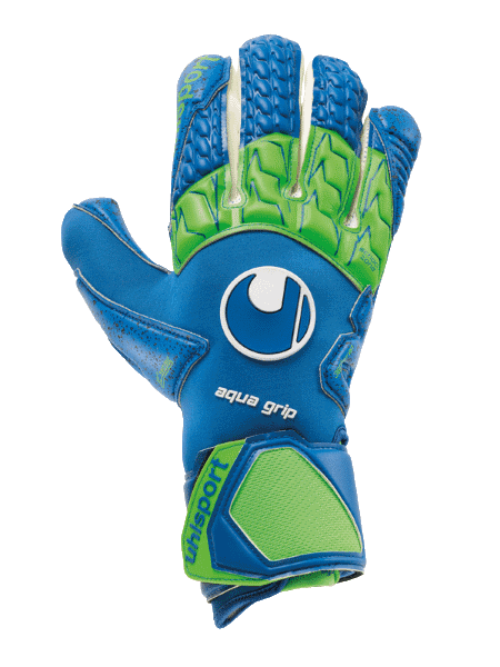 Воротарські рукавиці Uhlsport UHLSPORT AQUAGRIP HN (pacific blue/fluo green/white) - #0