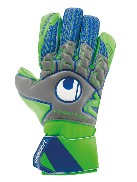 Воротарські рукавиці Uhlsport TENSIONGREEN SOFT SF (dark grey/fluo green/navy) - #0