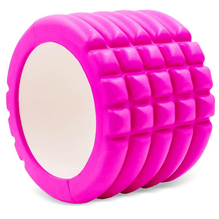 Роллер массажный цилиндр 10см Grid Roller Mini Zelart FI-5716-F, Розовый, Размер (EU) - 1SIZE - #1