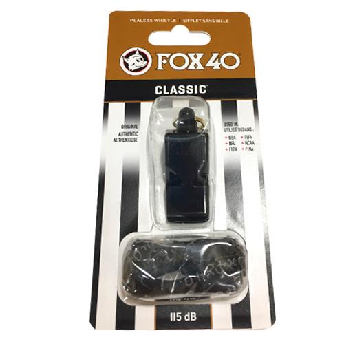 Свисток со шнурком на руку FOX 40 Classic Whistle Official 9908-0008, Чёрный, Размер (EU) - 1SIZE - #0