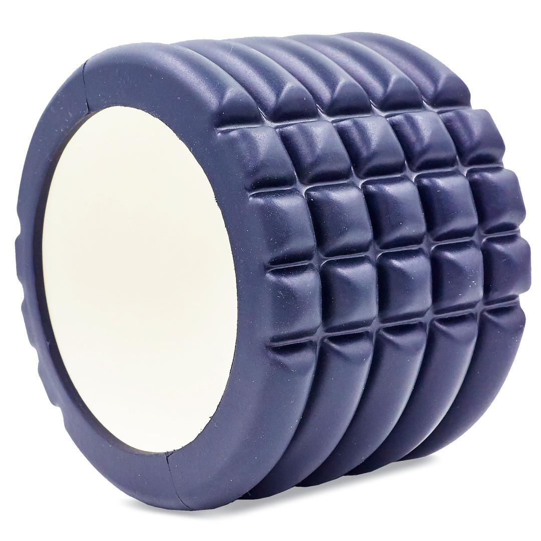 Роллер массажный цилиндр (ролик мфр) 10см Grid Roller Mini Zelart FI-5716-BK, Чёрный, Размер (EU) - 1SIZE - #0