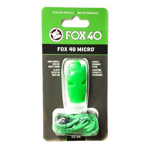 Свисток FOX 40 Original Whistle Micro Safety 9513-1408, Зелёный, Размер (EU) - 1SIZE - #0