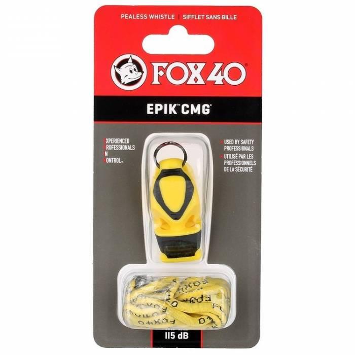 Свисток FOX 40 Original Whistle Epik CMG Safety 8803-0208, Жёлтый, Размер (EU) - 1SIZE - #0