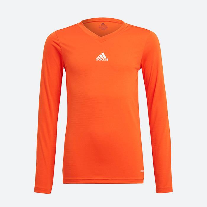 Компрессионный детский реглан Adidas Team Base Tee GN7511, Оранжевый, Размер (EU) - 140cm - #0