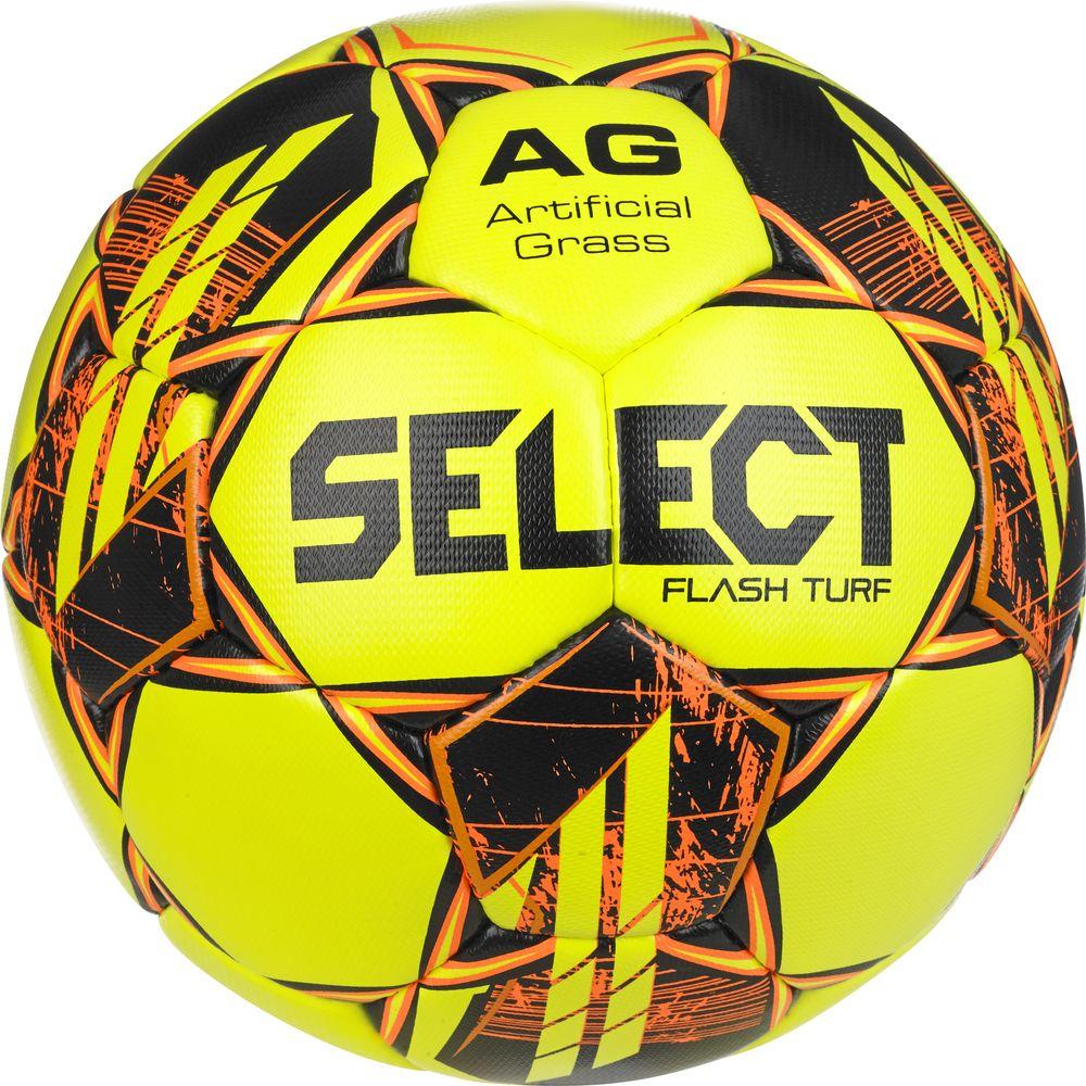 М'яч футбольний напівпрофесійний SELECT Flash Turf FIFA Basic v23 (376) біло/помар, 5 - #0