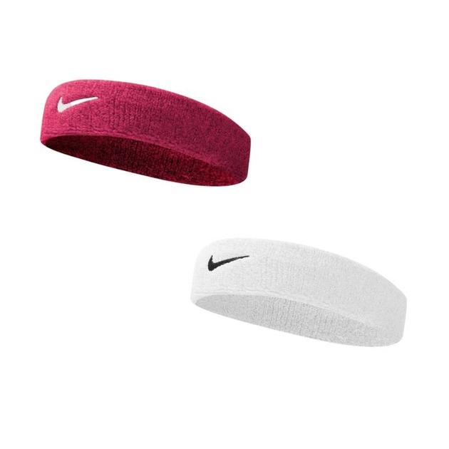 Комплект повязок Nike 2 (белая+розовая) NNN07-101-639, Розовый, Размер (EU) - 1SIZE - #1