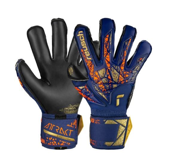 Вратарские перчатки Reusch Attrakt Gold X premium 5470945-4411, Темно-синий, Размер (EU) - 8 - #0