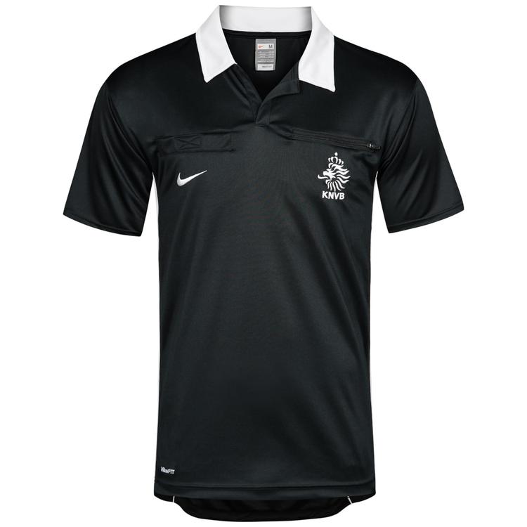 Футболка Nike Referee Jersey Netherlands KNVB 258399-010, Чёрный, Размер (EU) - S - #1