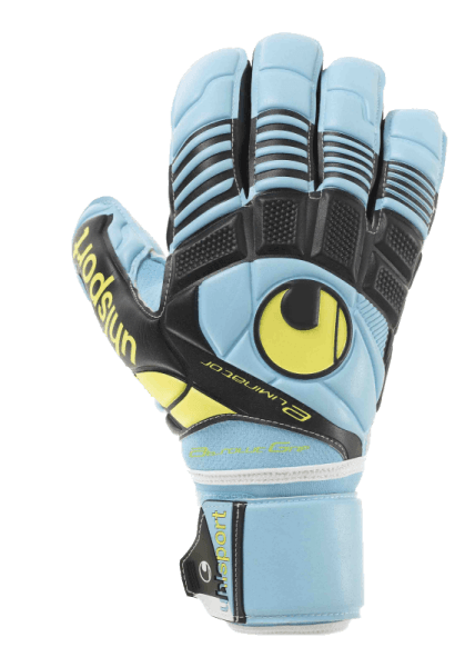 Воротарські рукавиці Uhlsport ELIMINATOR ABSOLUTGRIP (iceblue/black/fluo yellow) - #1