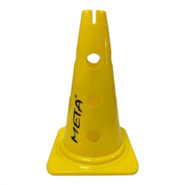 Конус Meta Training Cone with Holes & Slit желтый 30 см 2006001206, Жёлтый, Размер (EU) - 1SIZE - #0