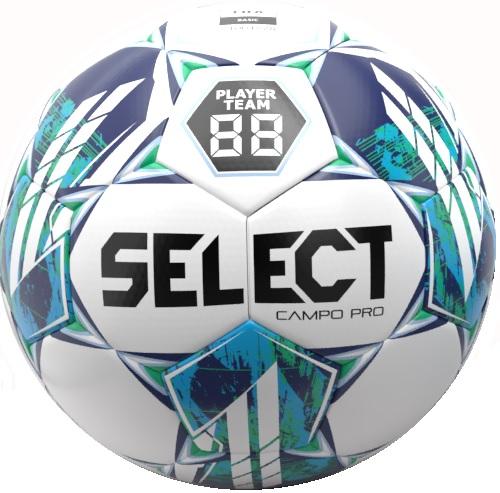 М’яч футбольний SELECT Campo Pro v23 (931) біл/зелен, 5 - #0