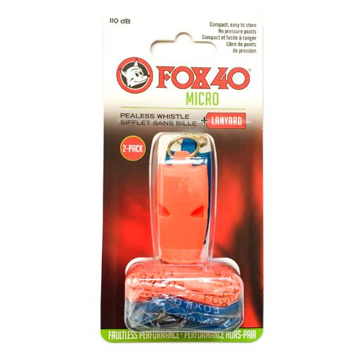 Свисток набір FOX 40 Original Whistle Micro Safety 2 Pack 9512-2908 Комбінований universal (72242) - #3