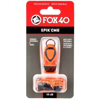 Свисток для арбитра Fox 40 Epik со шнурком 8803-0308, Оранжевый, Размер (EU) - 1SIZE - #0