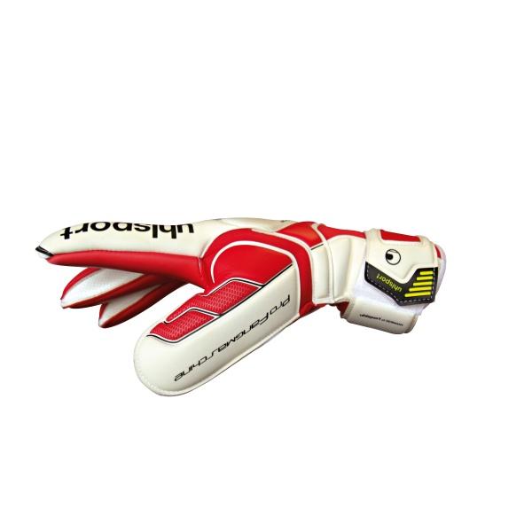 Воротарські рукавиці Uhlsport FANGMASCHINE ABSOLUTGRIP SURROUND (red/white/silver) - #1