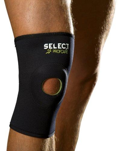 Наколінник з отвором SELECT 6201 Open patella knee support (010) чорний, XXL - #0