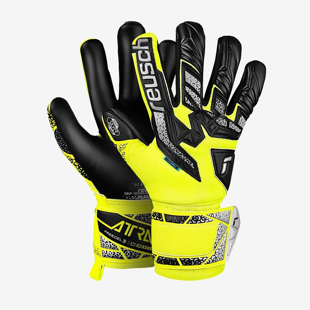 Детские вратарские перчатки Reusch Attrakt Freegel Silver Junior 5572235-2025, Чёрный, Размер (EU) - 7.5 - #0