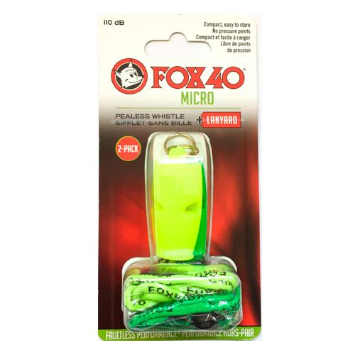 Набор свистков FOX 40 Original Whistle Micro Safety Pack 2 9512-1808, Размер (EU) - 1SIZE - #0